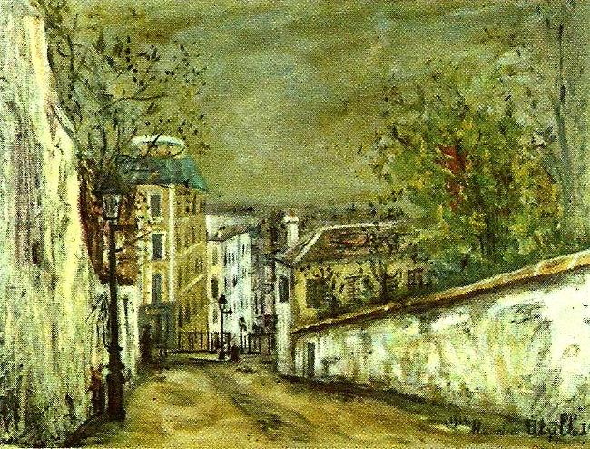 Maurice Utrillo berlioz hus i montmartre oil painting image